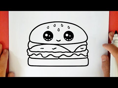 COMMENT DESSINER UN HAMBURGER KAWAII